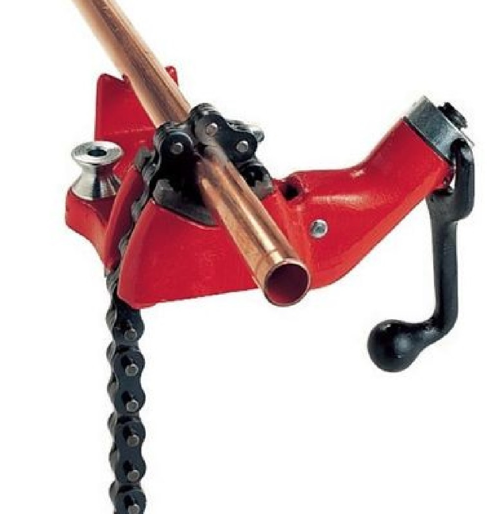 Ridgid BC2A 40175 Bottom Screw Bench Chain Vise, 1/8 in. to 2 in. Pipe Capacity, NEW