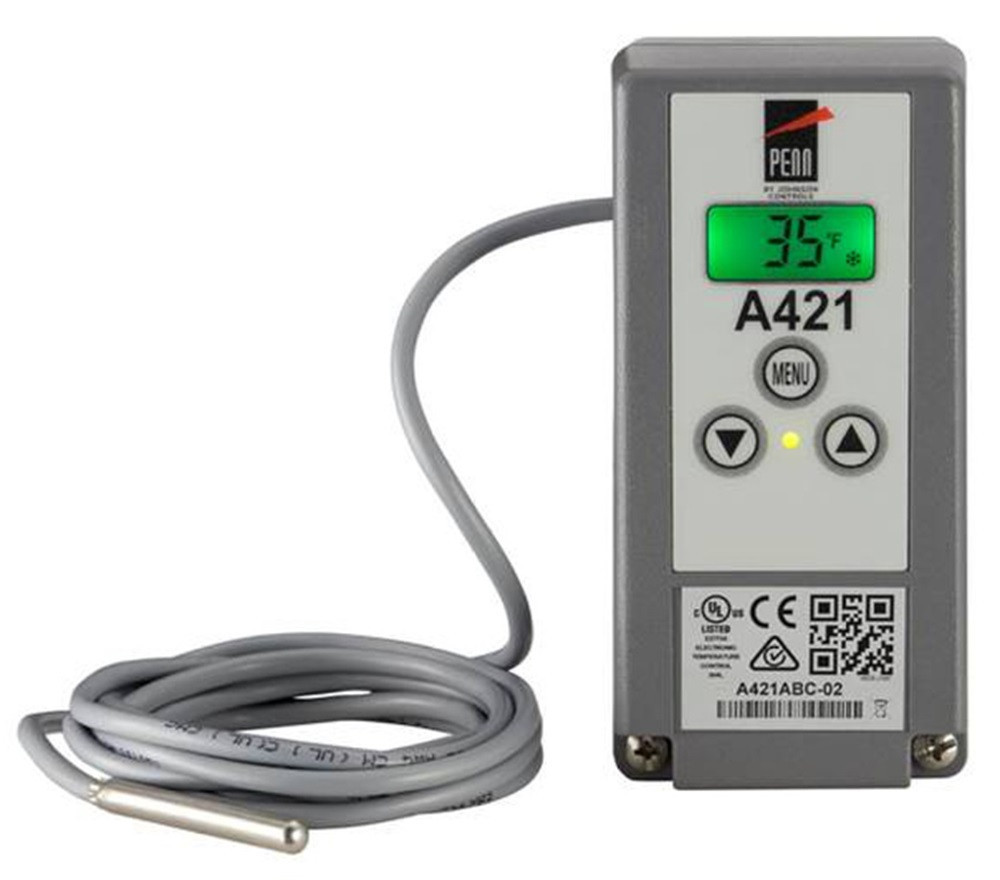 Johnson Controls A421ABG-02C Electronic Temperature Control, NEMA 1, IP20, NEW