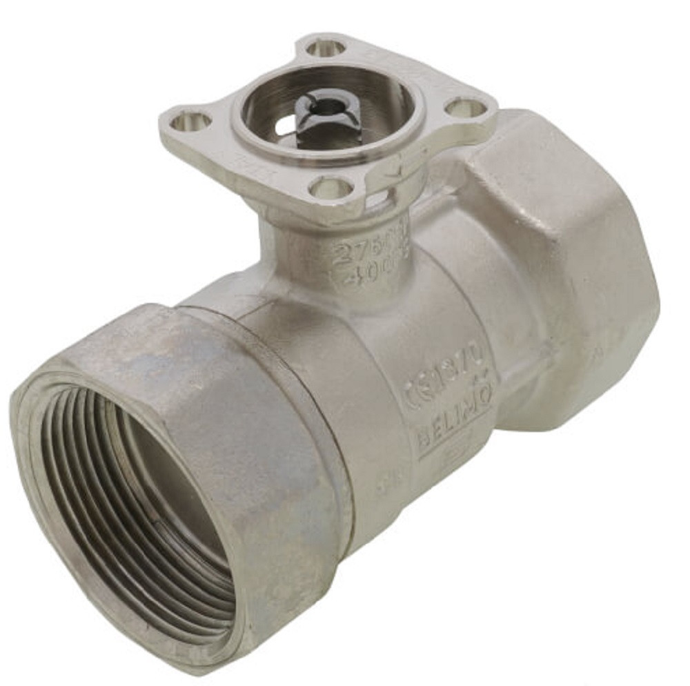Belimo B238 1-1/2" B2 2-Way Brass Valve w/ Stainless Steel Ball Stem 19 Cv, NEW