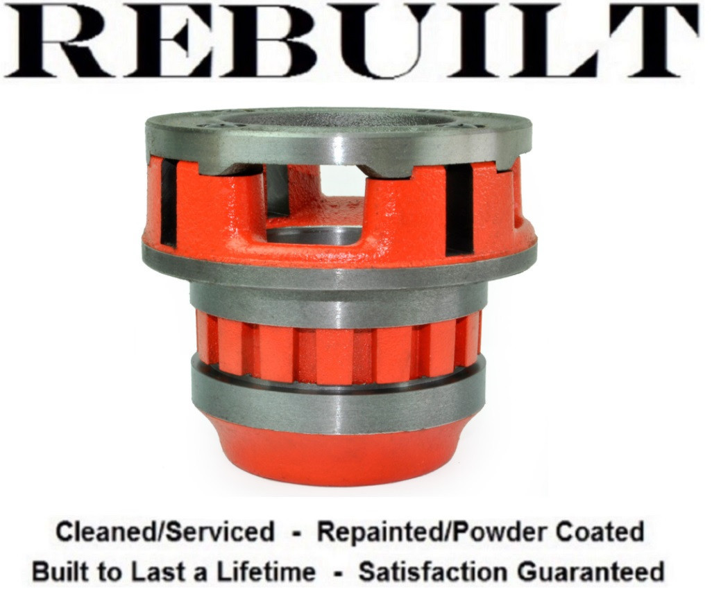 Ridgid 37410 12-R Style Pipe Threader Drop Die Head, 1-1/2 inch NPT, Alloy right hand, Refurbished