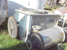 40 cu.ft. Stainless Steel double ribbon blender with a 6" x 92" twin-shaft continuous discharge feeder/lump