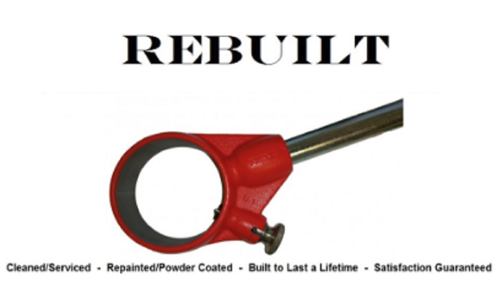 Ridgid 30118 12-R Pipe Threader Ratchet & Handle Only, For 12R Drop Die Heads, Refurbished