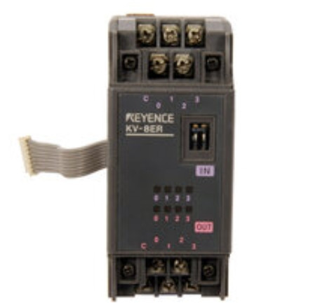 Keyence KV-8ER PLC Expansion Unit, 4 Inputs And 4 Relay Output, Refurbished