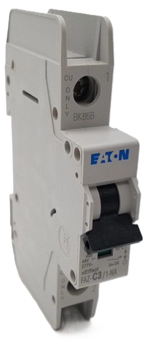 Moeller Eaton FAZ-C3/1-NA-SP 167127 Circuit Breaker, 1-Pole, 3A, C Curve, NEW