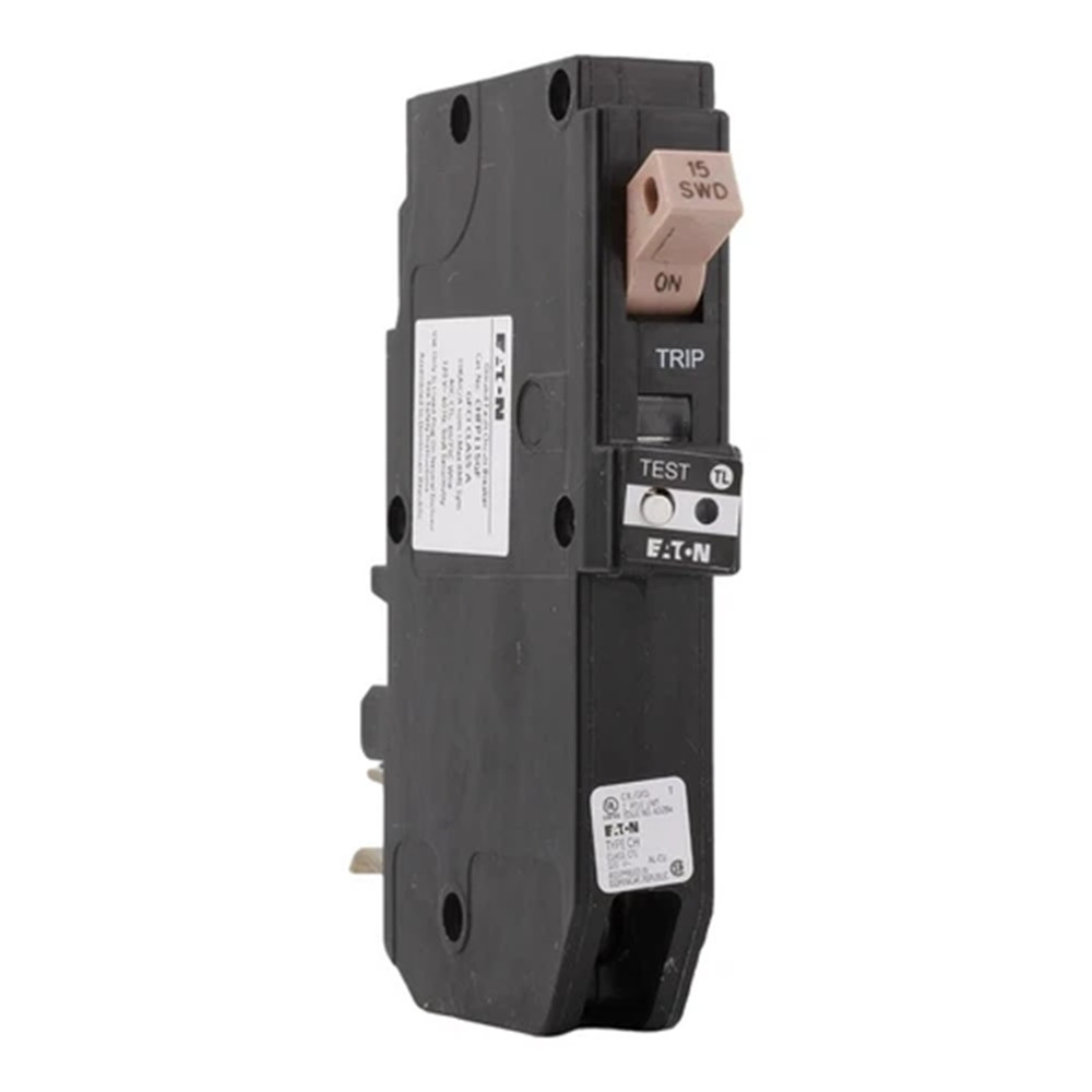 Eaton CHFP115GF GFCI Circuit Breaker, Type Cutler-Hammer, 15A, 1-Pole, 10 kAIC, NEW