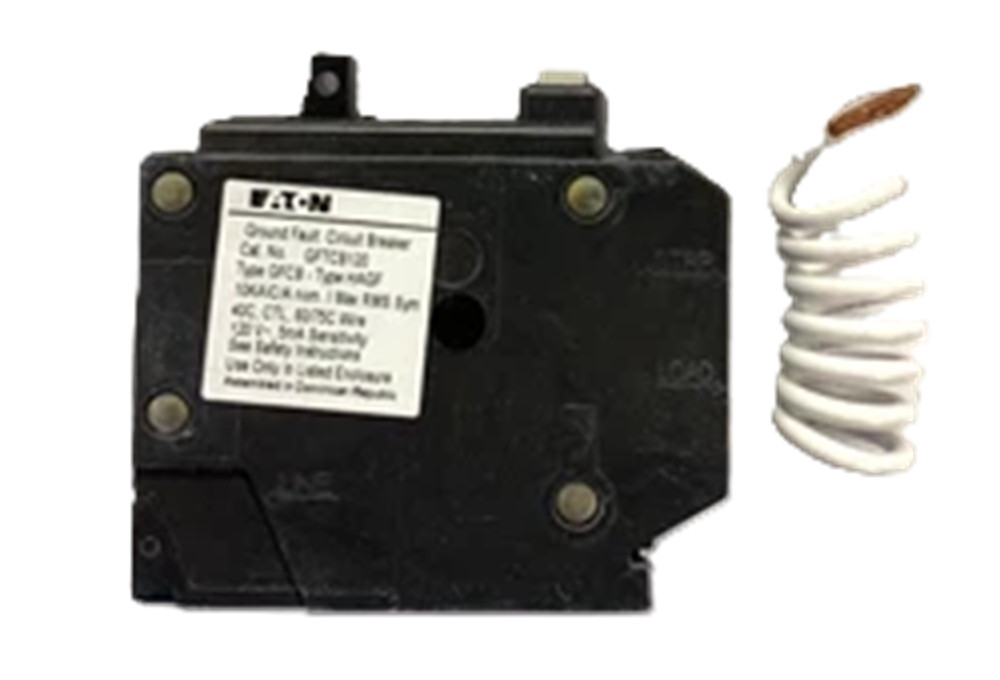 Eaton GFTCB120 GFCI Circuit Breaker, Type GFTCB, 20A, 120/240V, NEW