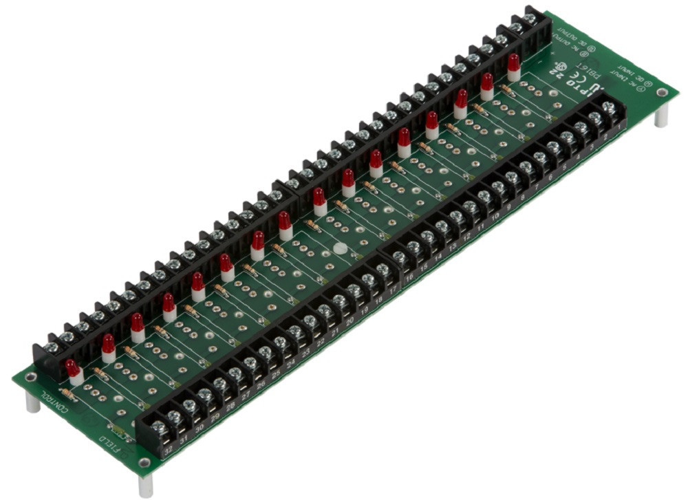 Opto 22 PB16T G1 16-Channel I/O Module Rack with 2 Barrier Strips, Refurbished