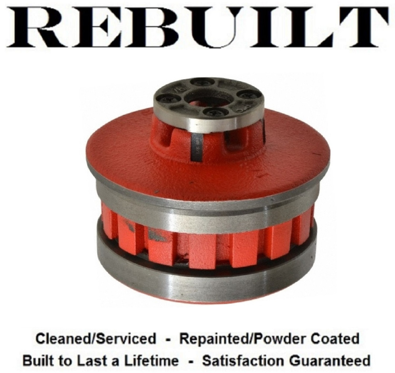 Ridgid 37375 12-R Style Pipe Threader Drop Die Head, 1/8 inch NPT, Alloy right hand, Refurbished