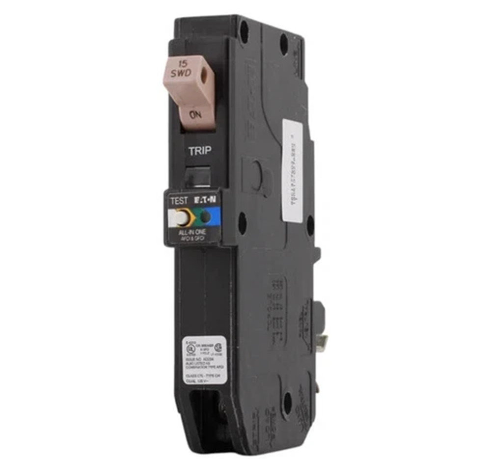 Eaton CHFN120AF Combo AFCI Circuit Breaker, Type Cutler-Hammer, 20A, Pigtail, 10 kAIC, NEW