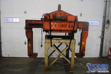 50000 lb. Bushman coil lifter, 20"-60" coil width, 5-3/4" x 7" jaw area, 1 HP, #67351 (2 available)