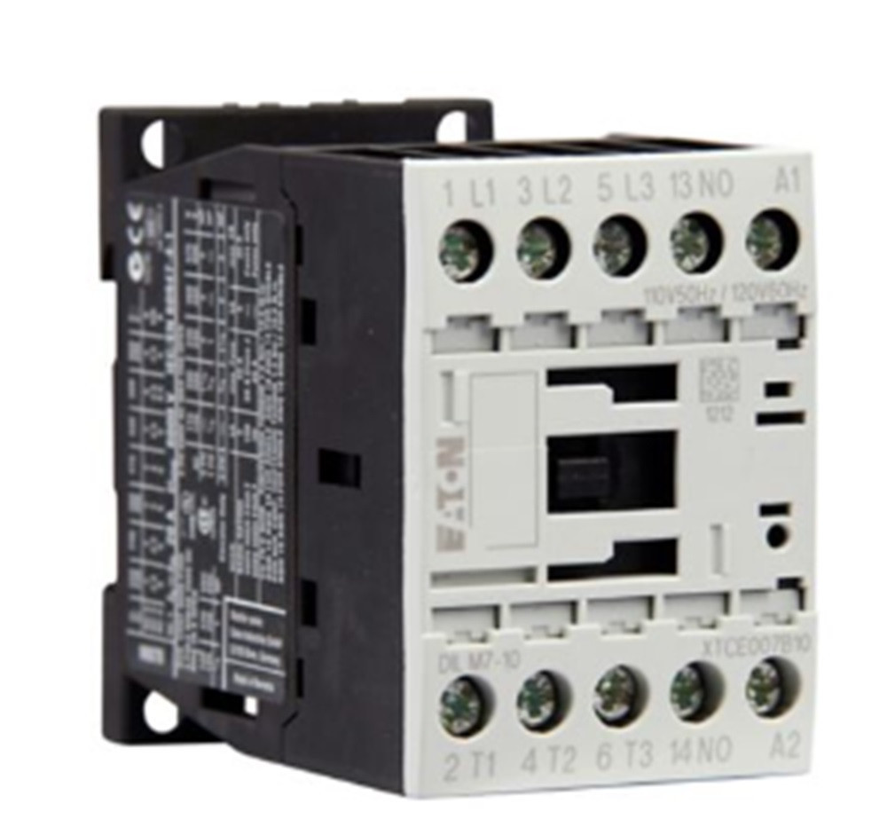 Eaton XTCE007B10A XT IEC Full Voltage Non-Reversing Contactor, 7A, 110/120, 1NO, NEW