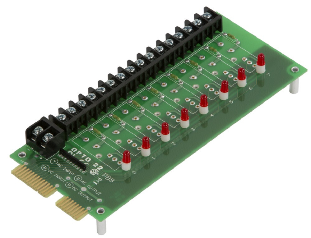 Opto 22 PB8 G1 8-Channel I/O Module Rack, Refurbished