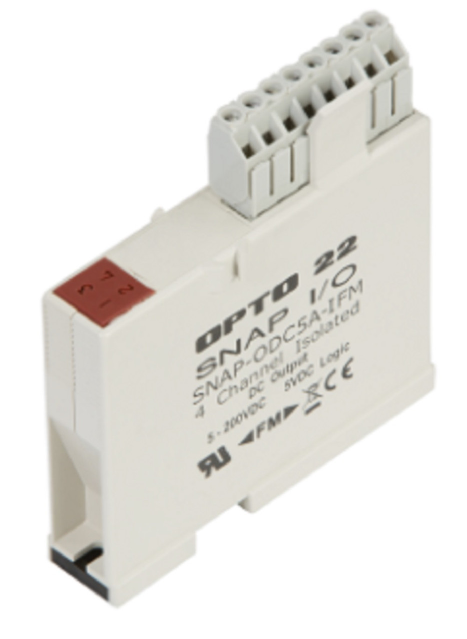 Opto 22 SNAP-ODC5A-IFM 4-Ch Isolated 5-200 VDC Digital (Discrete) Output Module, NEW
