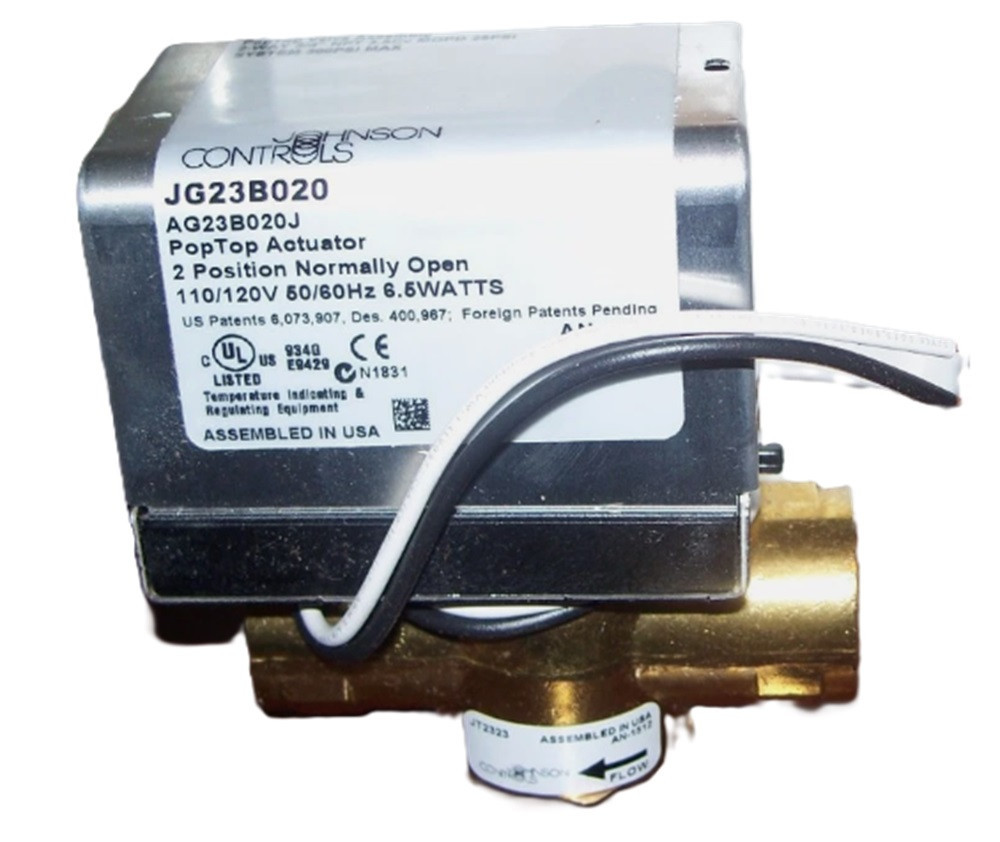 Johnson Controls JT2323G23B020 Valve With Actuator, NEW