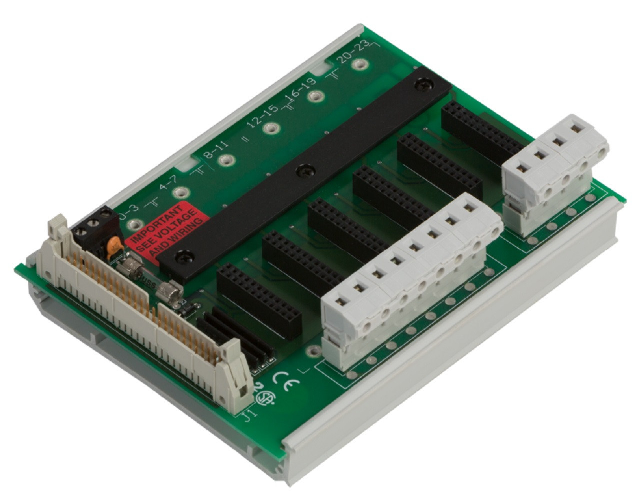Opto 22 SNAP-D6MC SNAP D-Series 6-Module Rack With Extra Terminal Block, Refurbished
