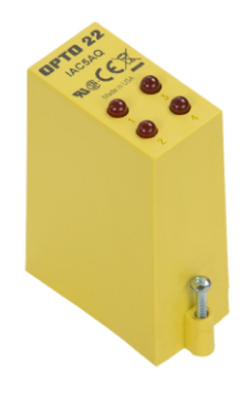 Opto 22 IAC5AQ Quad Pak 4-Channel AC/DC Input 180-280 VAC/VDC, 5 VDC Logic, Refurbished