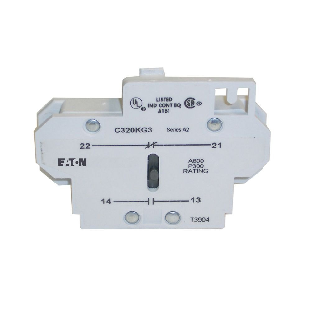 Eaton C320KG3 1NO-1NC Aux Contact For DP Contactor, NEW