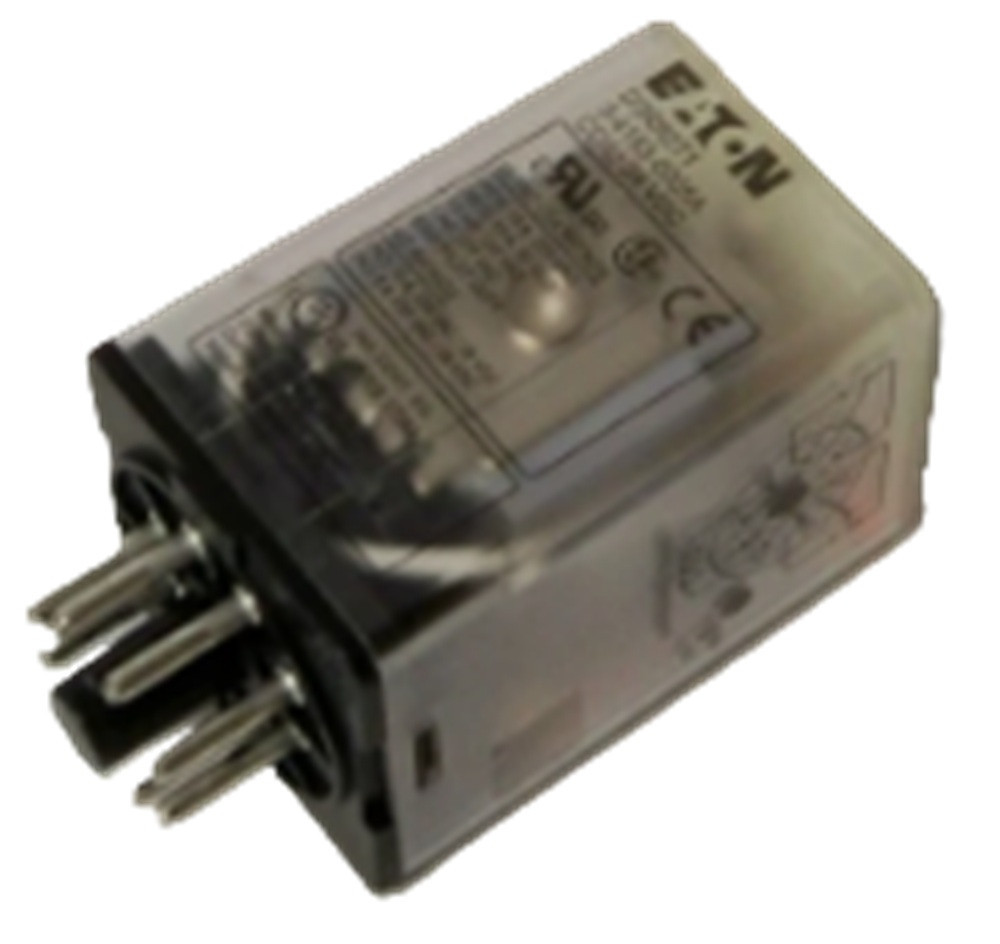 Eaton D3RR2T1 Relay, Octal Base, DPDT, 24VDC Coil, NEW