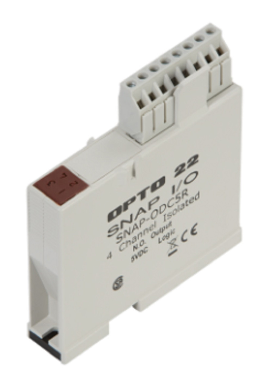 Opto 22 SNAP-ODC5R SNAP 4-Ch Low-Voltage Mechanical Relay Discrete Output Module, Refurbished