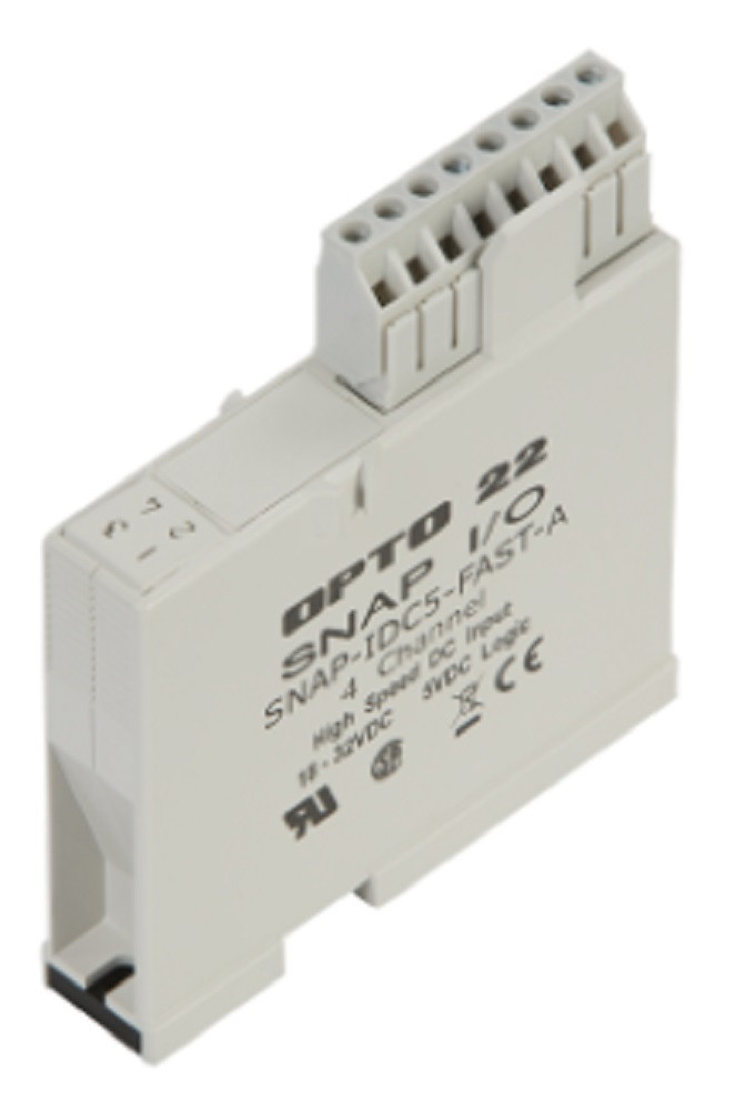 Opto 22 SNAP-IDC5-FAST-A SNAP 4Ch Hi-Speed 18-32VDC Digital Discrete Input Mod, Refurbished