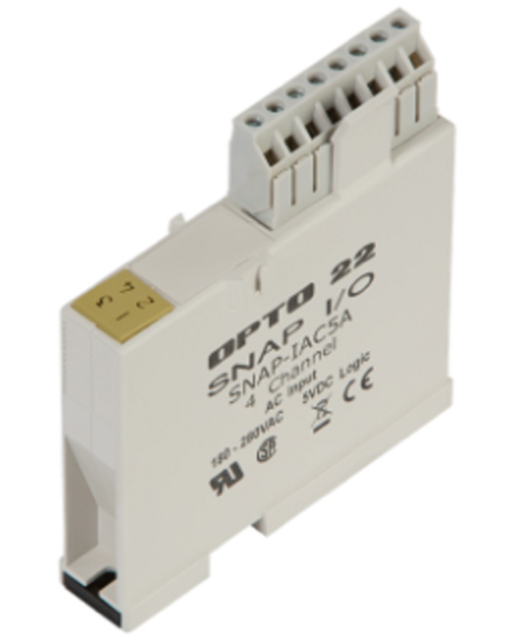 Opto 22 SNAP-IAC5A SNAP 4-Ch 180-280 VAC/VDC Digital (Discrete) Input Module, Refurbished