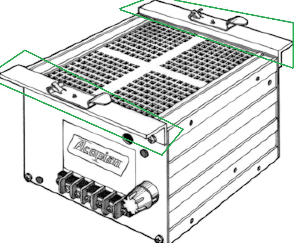 Acopian GH35DIN DIN Rail Mounting Kit for Gold Box Power Supply, NEW