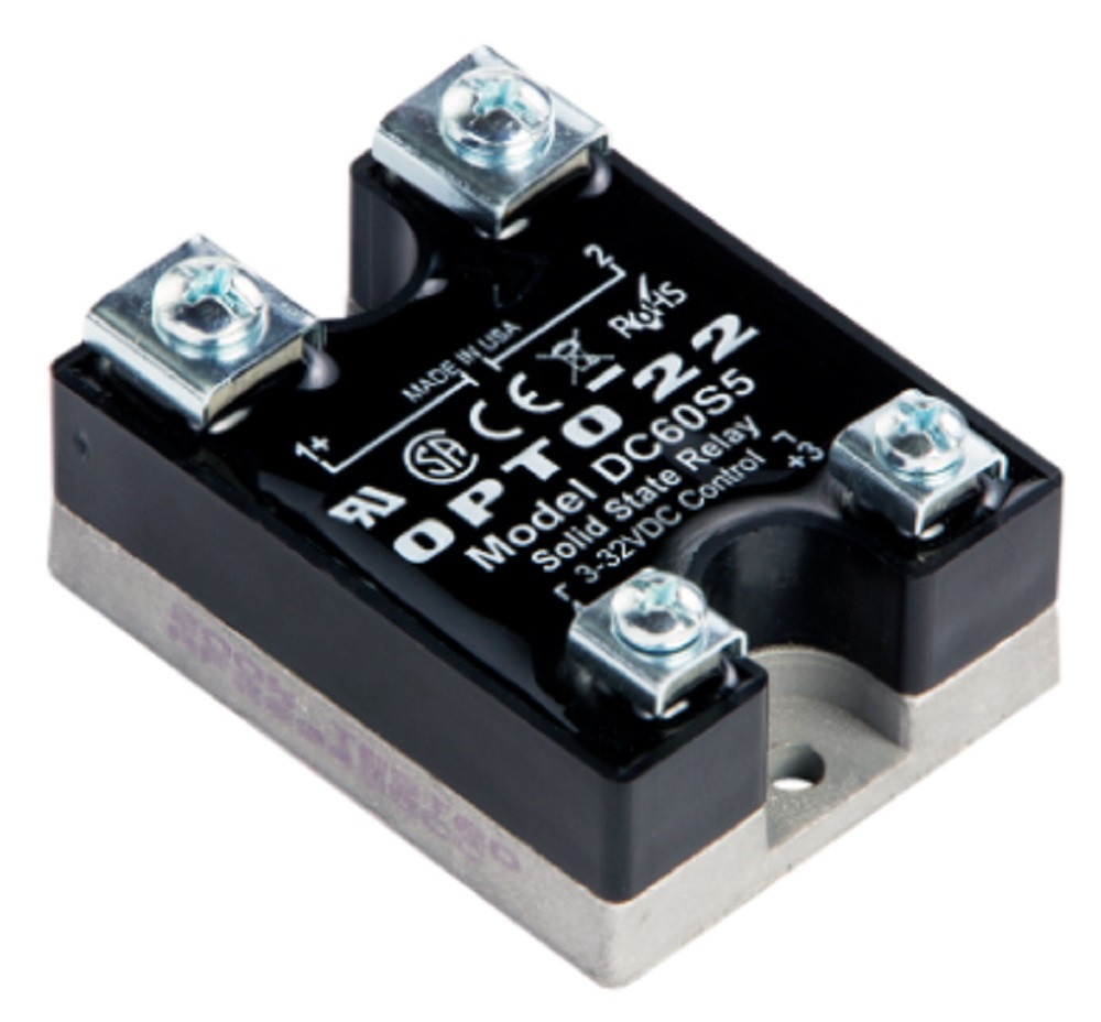 Opto 22 DC60S5 60 VDC, 5 Amp, DC Control Solid State Relay SSR, Refurbished
