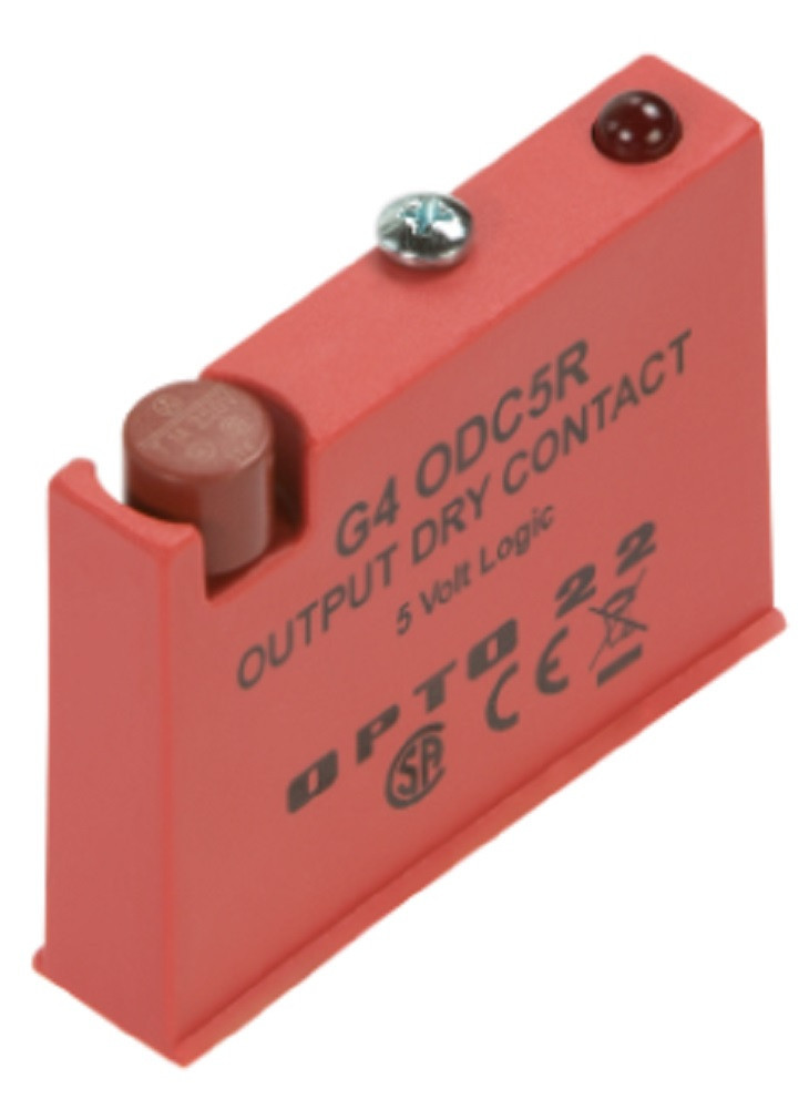 Opto 22 G4ODC5R G4 Reed-Prentice Relay Output, 5 VDC Logic, Normally Open, DC, SPST, A, Refurbished
