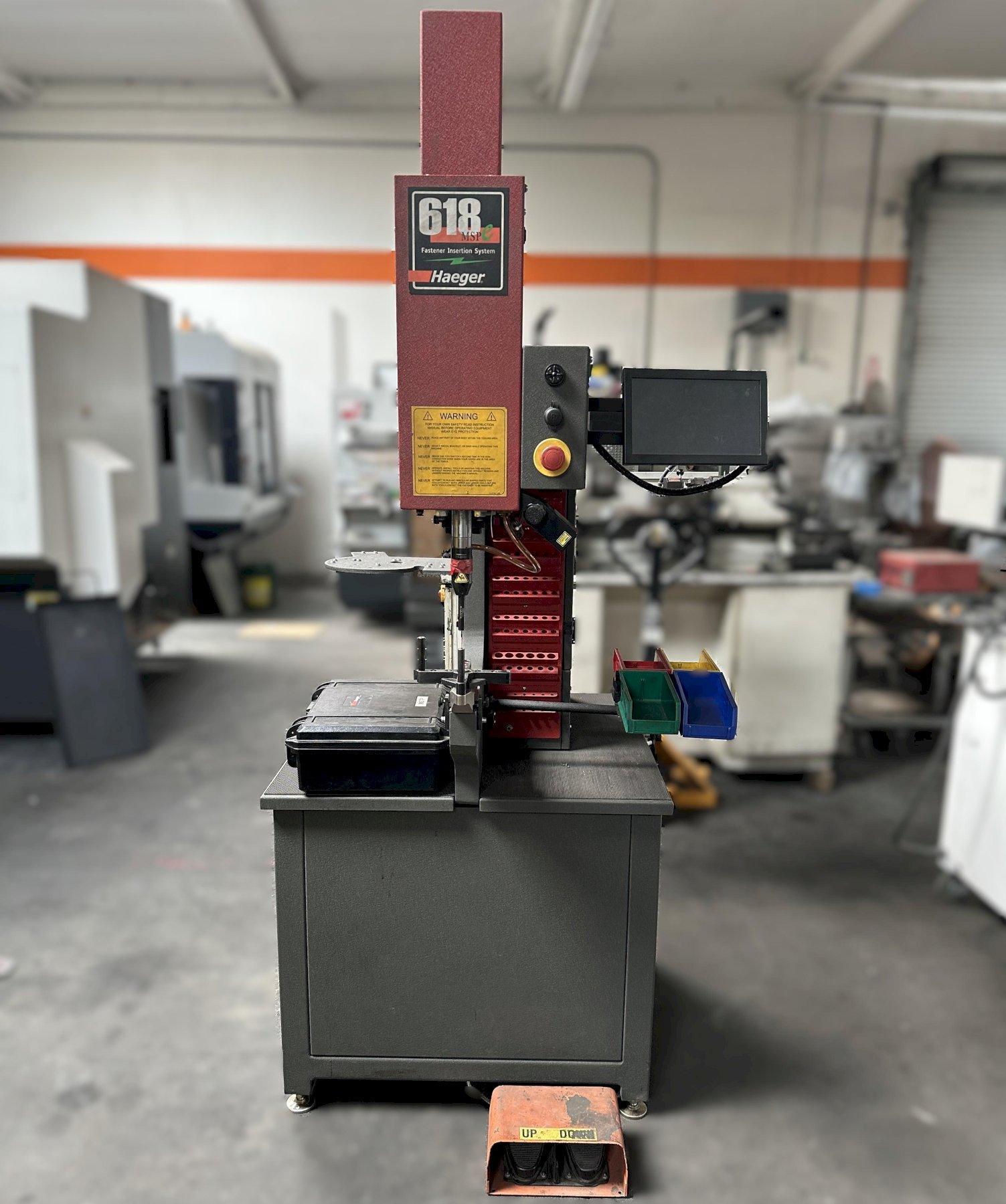Haeger #618-MSP-He, w/ TPS-Tooling, 8" stroke, 18" throat, 2020