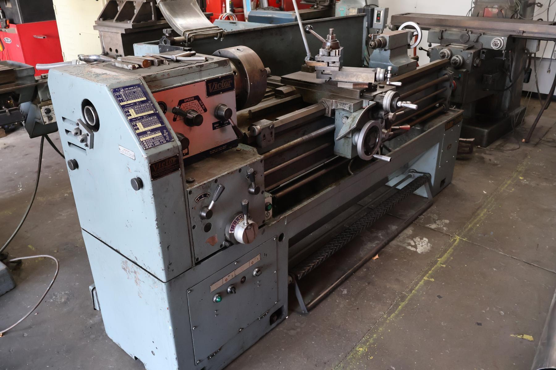 16"/23" x 60" Victor Taichung #1660, manual precision engine lathe, 10" chuck, 3-jaw, 2" hole, 65-1800 RPM