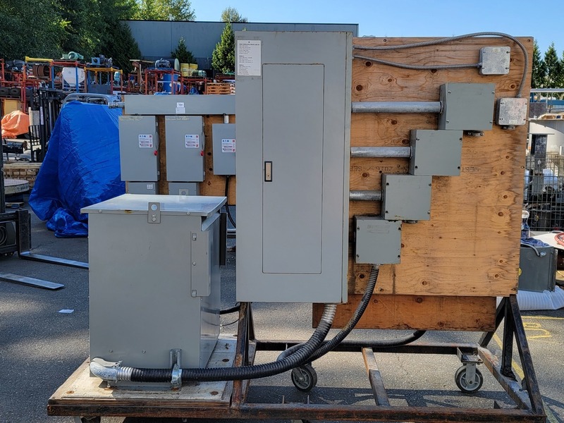 75 KVA, Rex Power Magnetics #BA75J-M/Z, Mobile Temporary Power Station, 600 Volts Pri., 208Y/120 Sec., 100
