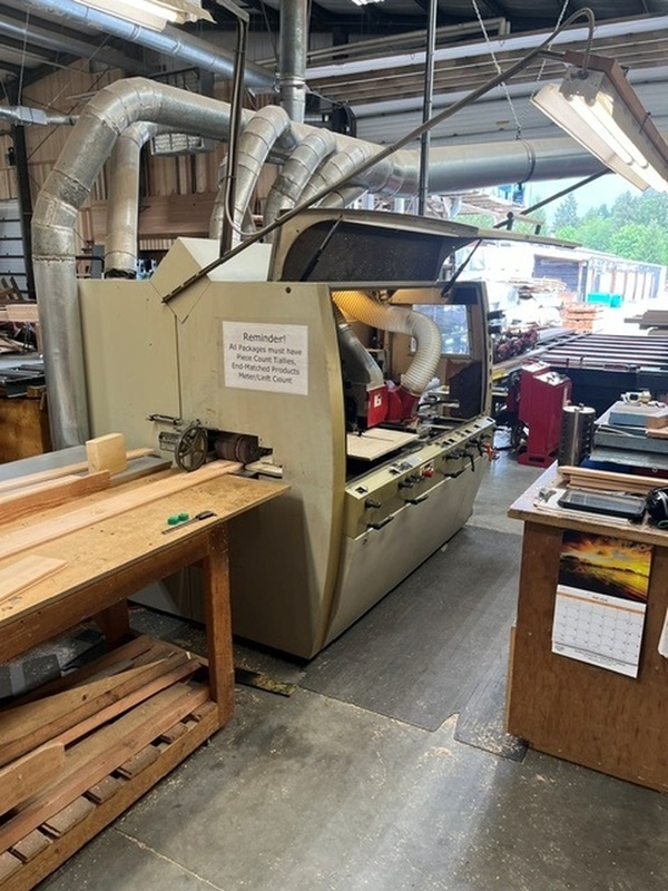 Weinig #U-Gold, Feed-Through Moulder, 6 head, 9-1/16" x 4-3/4" capacity, 1.5" spindle diameter, 6000-6800