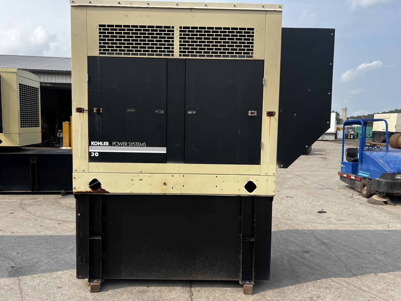 30 KW Kohler #30REOZJB, Diesel Generator Set, 120/240 Volts, 1800 RPM, 2.9 liter John Deere engine, circuit