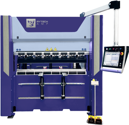 RyTech #AMP, 4-Axis CNC Servo-Electric Press Brake, 15.7" X, 74.8" Z, Delem 58TX CNC, manual top & bottom