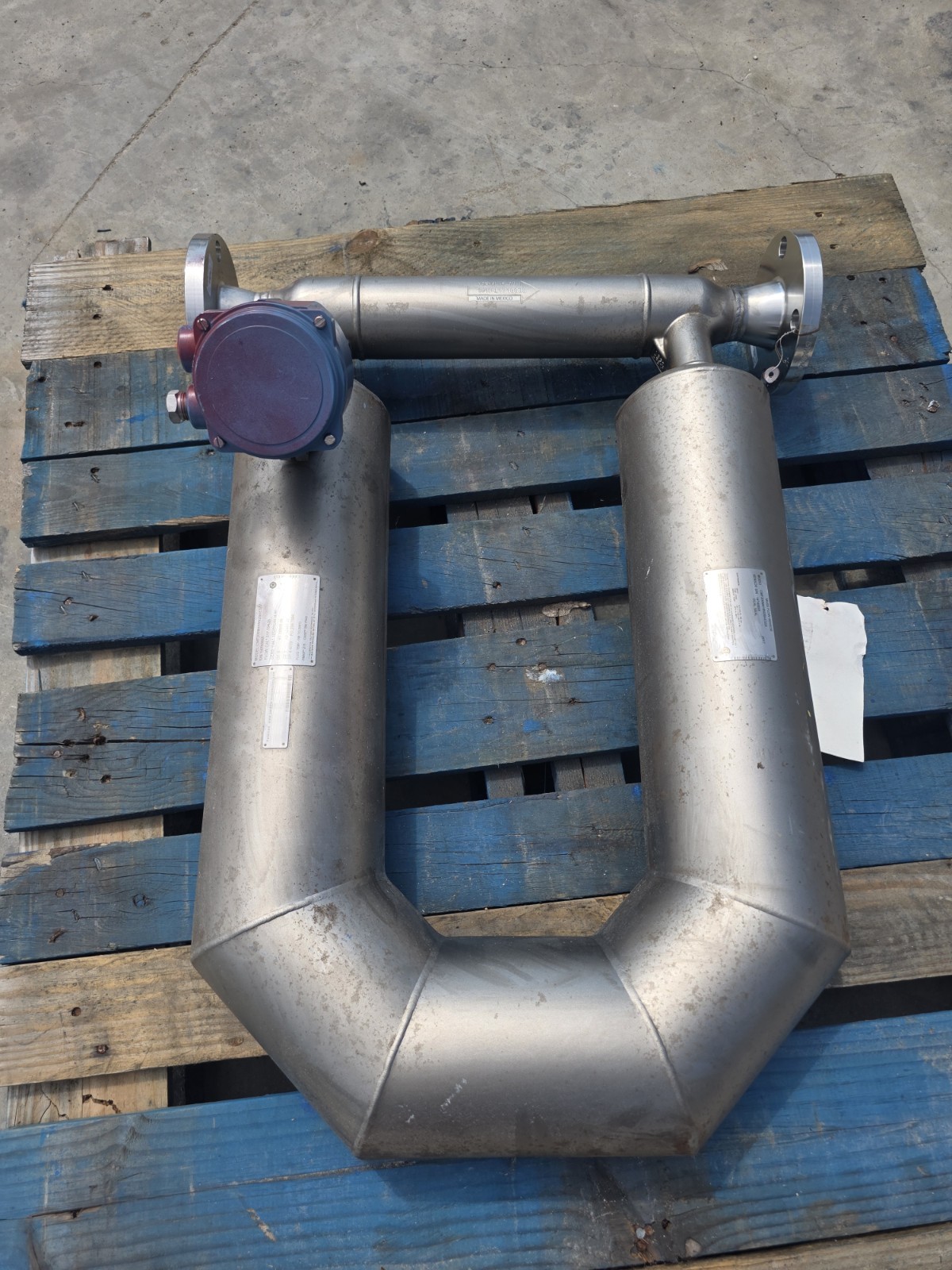 Micro Motion #CMF200M418N2BAE3ZZ, Coriolis Mass Flow Sensor, 2", 150#, Stainless Steel, 2017, NEW