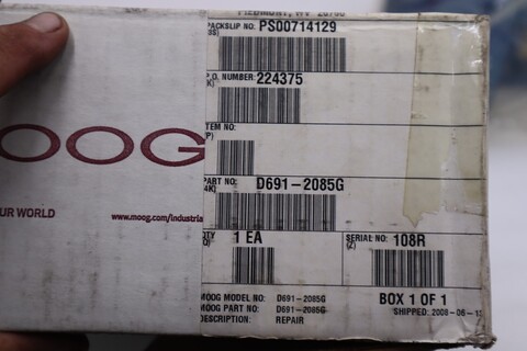 Moog #030FBAAAVVS2N, Hydraulic Valve