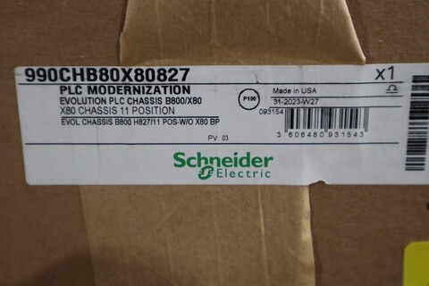 NEW Schneider Electric 990CHB80X80827 EVOLUTION PLC CHASSIS 11 POSITION #G3