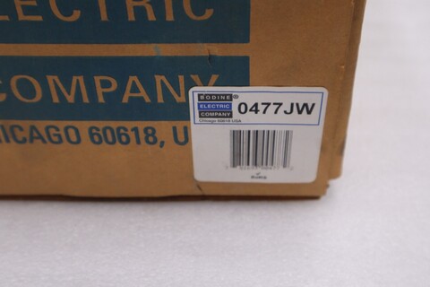 Bodine HP electric RPM 0477 / 0477jwil0010 gearmotor - stock gf1354