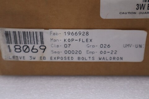 Kop-flex 1966928 3w eb coupling sleeve - new in box - stock gf417a