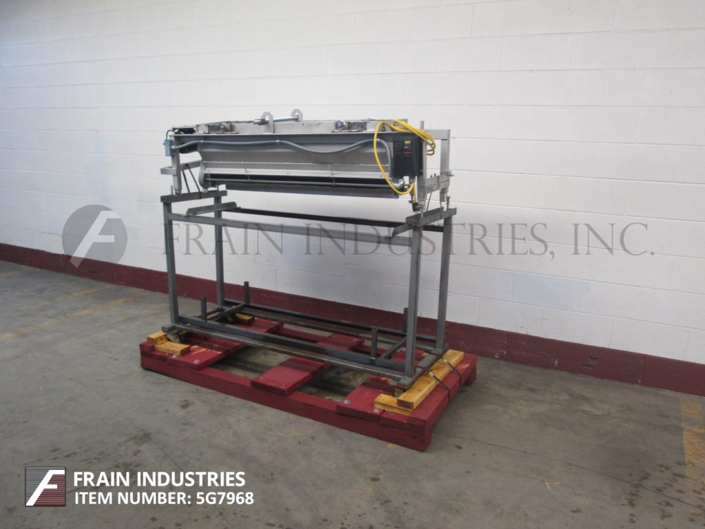 Sugar topper, equipped with 47" w x 10-1/2" l x 12" d tro
