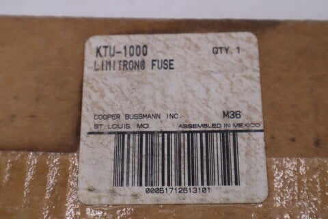 Image for Bussmann KTU-1000/ KTU1000 Amp Fuse Class L 600 Vac - STOCK 5805A