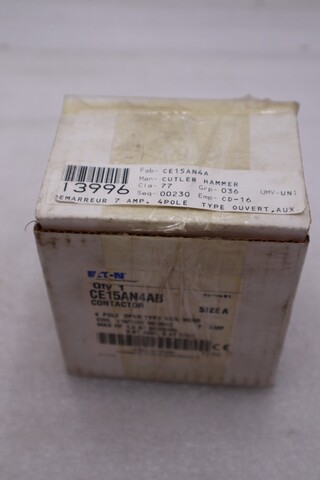 Eaton ce15an4ab contactor stock #l-302a