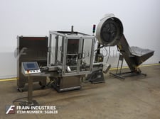 TCG Technologies #D8TG-RBLD, 8 head, rotary, Stainless Steel, chuck capper with feed hopper and bowl sorter