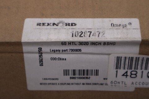 Image for Rexnord Omega 730085 60HTL Hub for Elastomeric Coupling - STOCK GF911