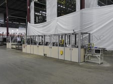 Jones #BFC, automatic, horizontal, continuous, motion, hot melt cartoner, rated from 50-160 cartons per minute