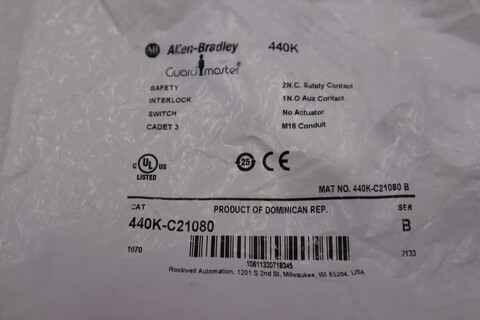 New allen bradley 440k-c21080 series b switch stock h1215a