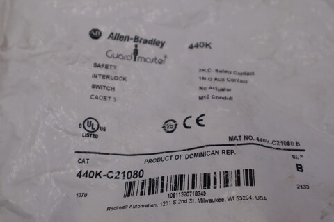 New allen bradley 440k-c21080 series b switch stock h1162a