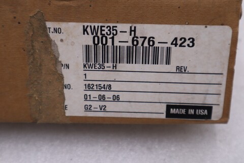 Ina kwe35-h recirculating ball bearing carriage - new in box - stock gf1179
