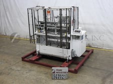 Adco #AFCX-30-2-EC, automatic, dual head top load tray former with hot melt glue sealer, 5-30 cycles per