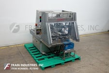 Bosch #7520, automatic, dual head, tray former, hot melt glue sealer, rated from 25-75 trays per minute each